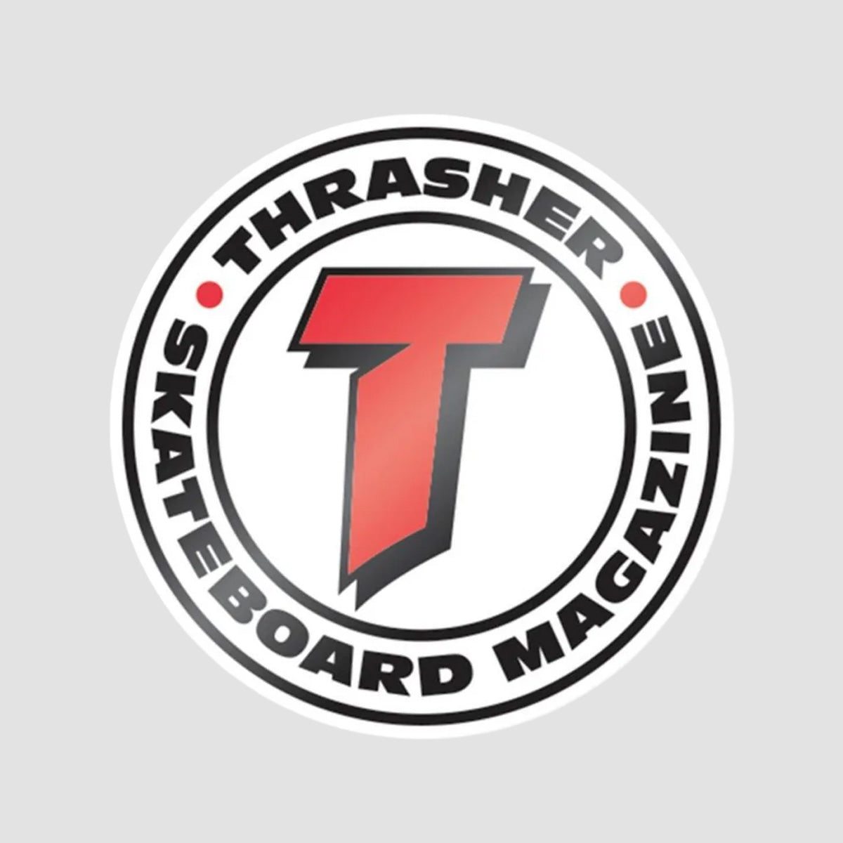 Thrasher Number 1 Redux Sticker White 75mm
