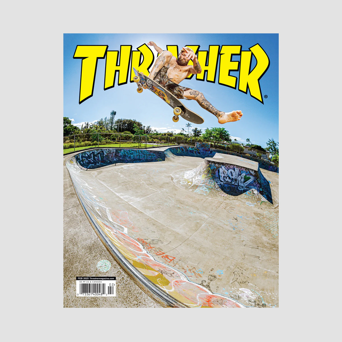 Thrasher Skateboard Magazine February 2025