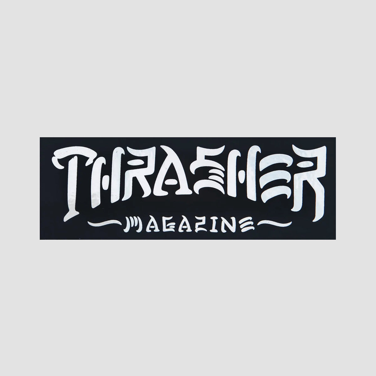 Thrasher Thrash & Destroy Sticker Black/White 125x45mm