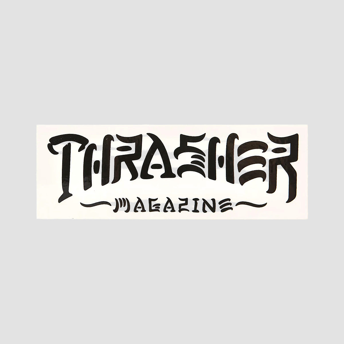 Thrasher Thrash & Destroy Sticker White/Black 125x45mm