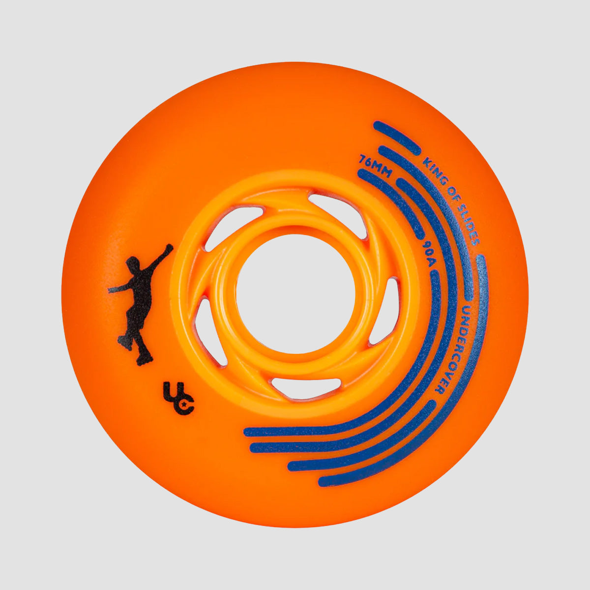 Undercover King of Slides 90a Inline Wheels x4 Orange/Orange 76mm
