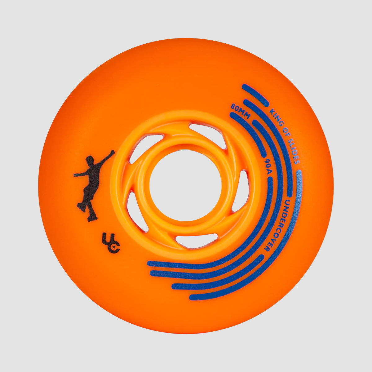 Undercover King of Slides 90a Inline Wheels x4 Orange/Orange 80mm