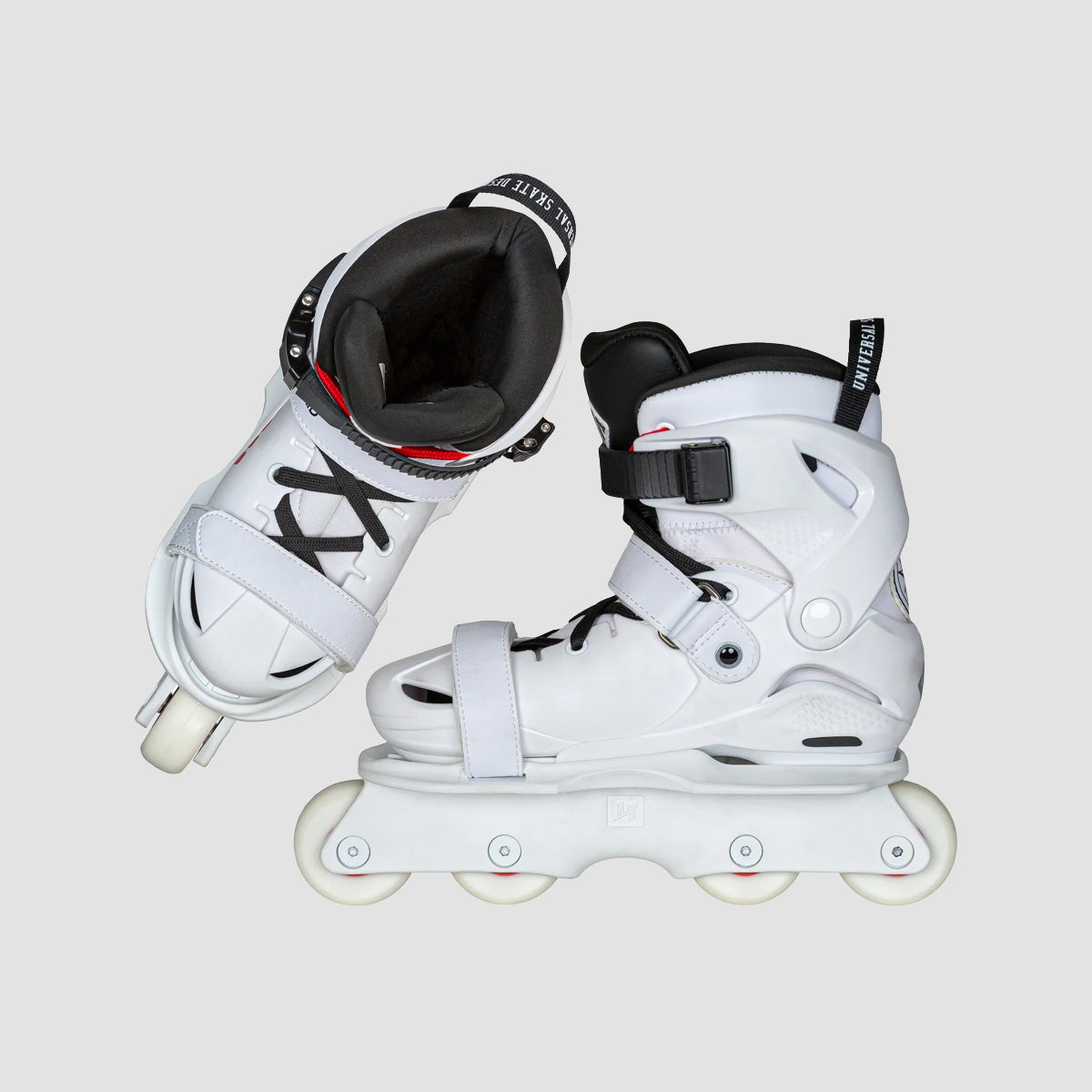 USD Glitch Vikings on Skates Adjustable Aggressive Inline Skates White - Kids