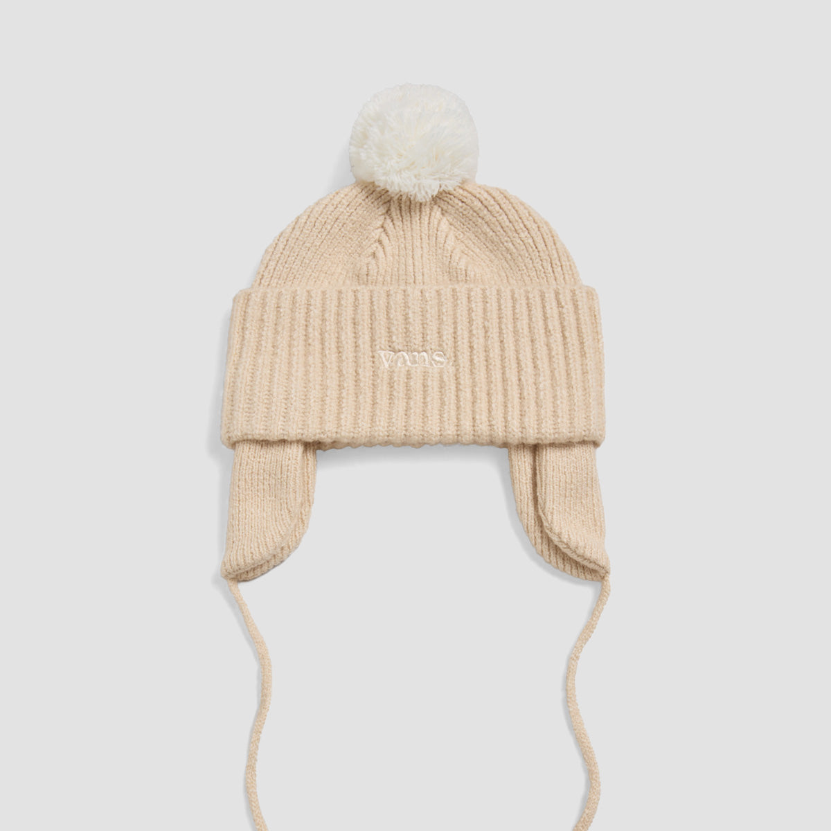 Vans 66 Earflap Pom Beanie Marshmallow