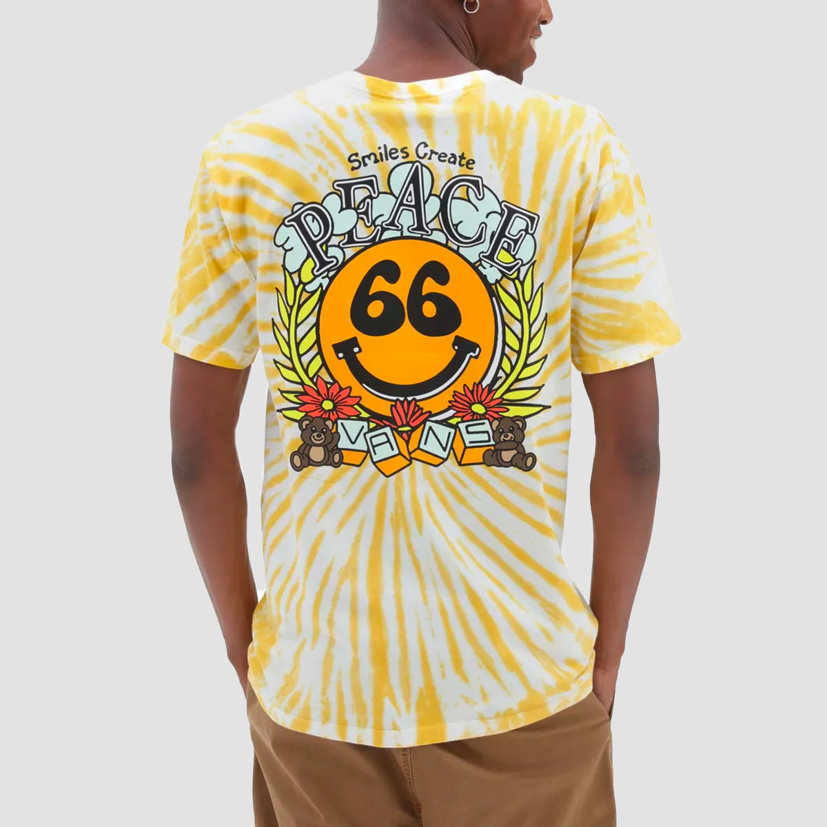 Vans 66 Peace Tie Dye T-Shirt Old Gold