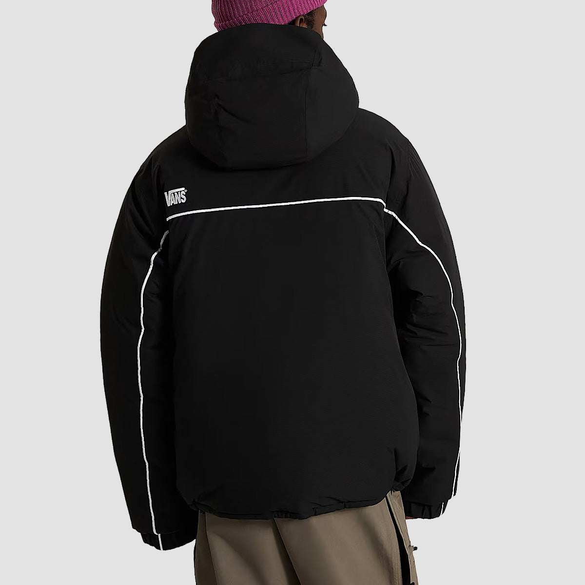 Vans 90s Bigblock Hooded Puffer Snow Jacket Black