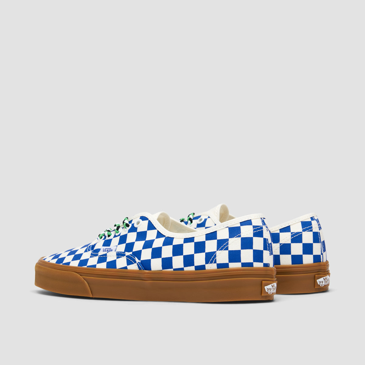 Blue & white checkerboard vans online