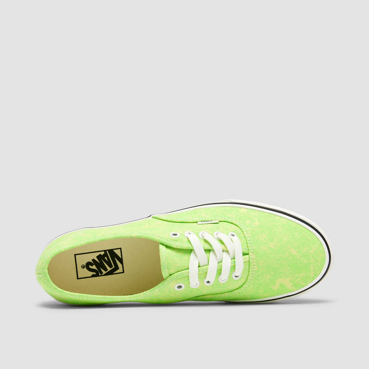 Vans Authentic Shoes Neon Acid Wash Green