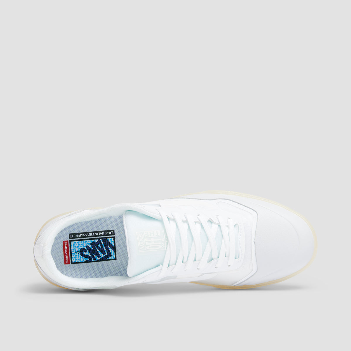 Vans Ave Shoes - Leather White/White