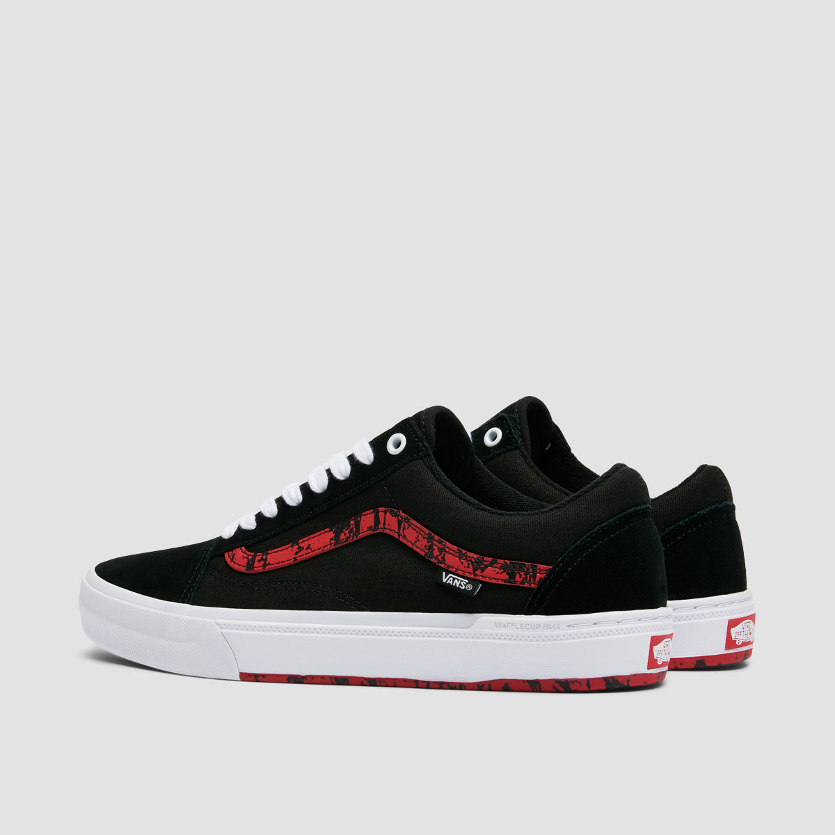 Vans BMX Old Skool Shoes - Marble Black/White/Red