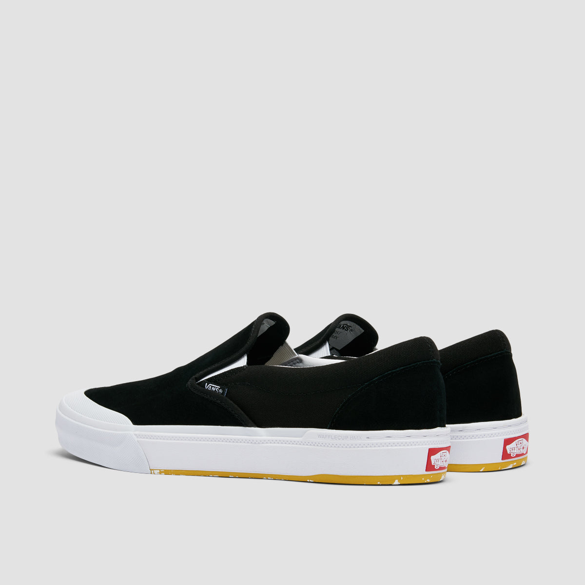 Vans BMX Slip-On Shoes - Marble Black/White/Yellow