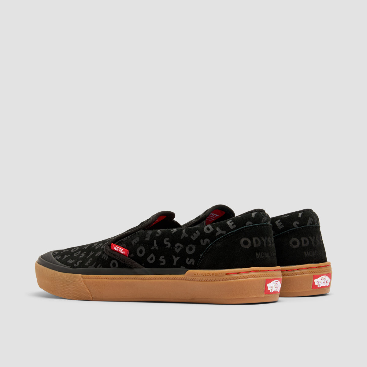 Vans BMX Slip-On Shoes - Odyssey Black/Red/Gum