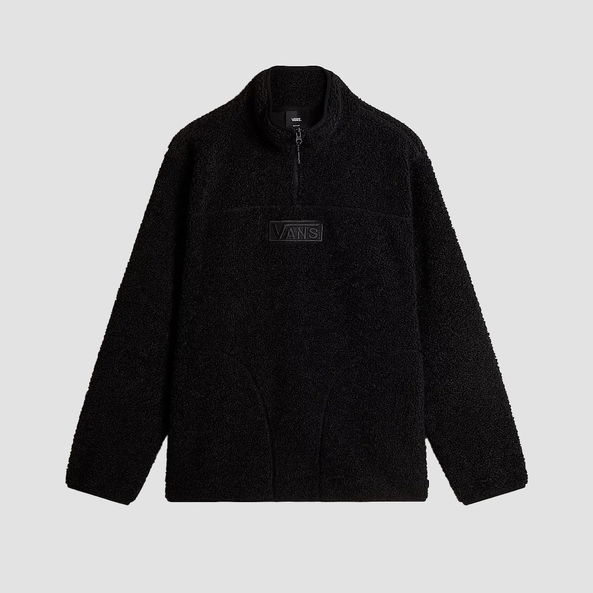 Vans Boxed 1/4 Zip Sherpa Fleece Sweatshirt Black