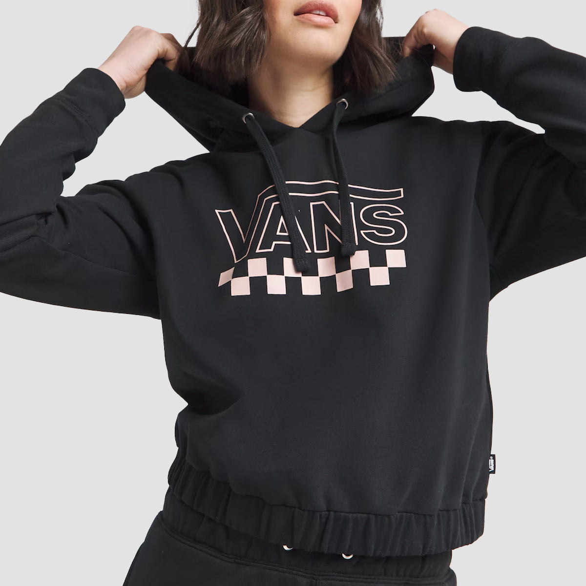 Vans Checkout B Pullover Hoodie Black Womens