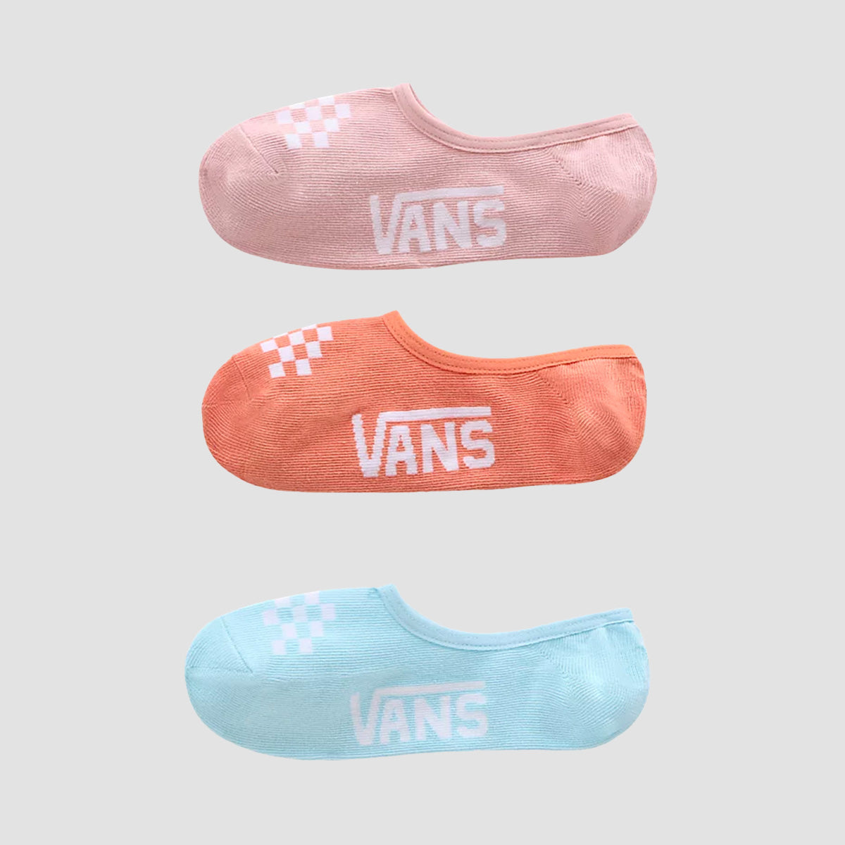 Vans Classic Canoodle Socks 3 Pack Assorted Blue Glow Womens