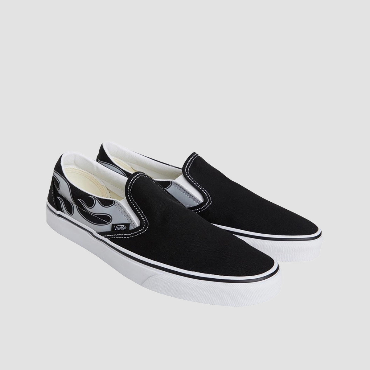 HOT Classic Slip Vans Shoes With Fire Vans Shoes Cheap Slip On
