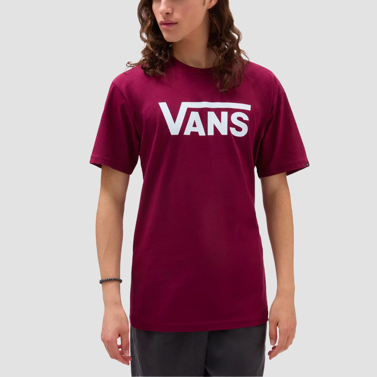 Vans Classic T-Shirt Burgundy/White