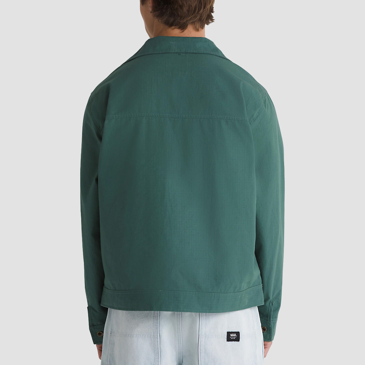 Vans Coyle Cropped Canvas Jacket Bistro Green