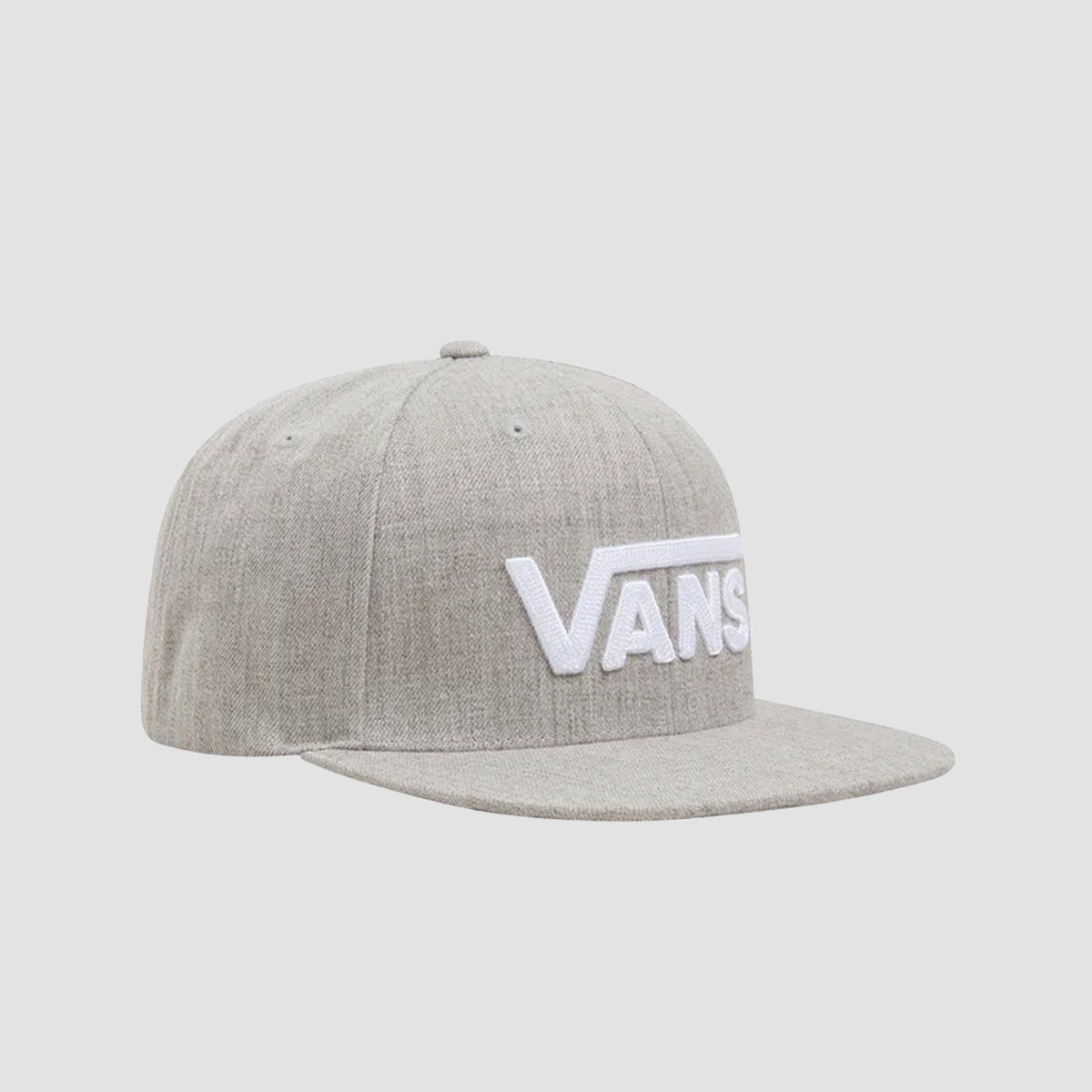 Vans Drop V Logo Snapback Cap Cement Heather