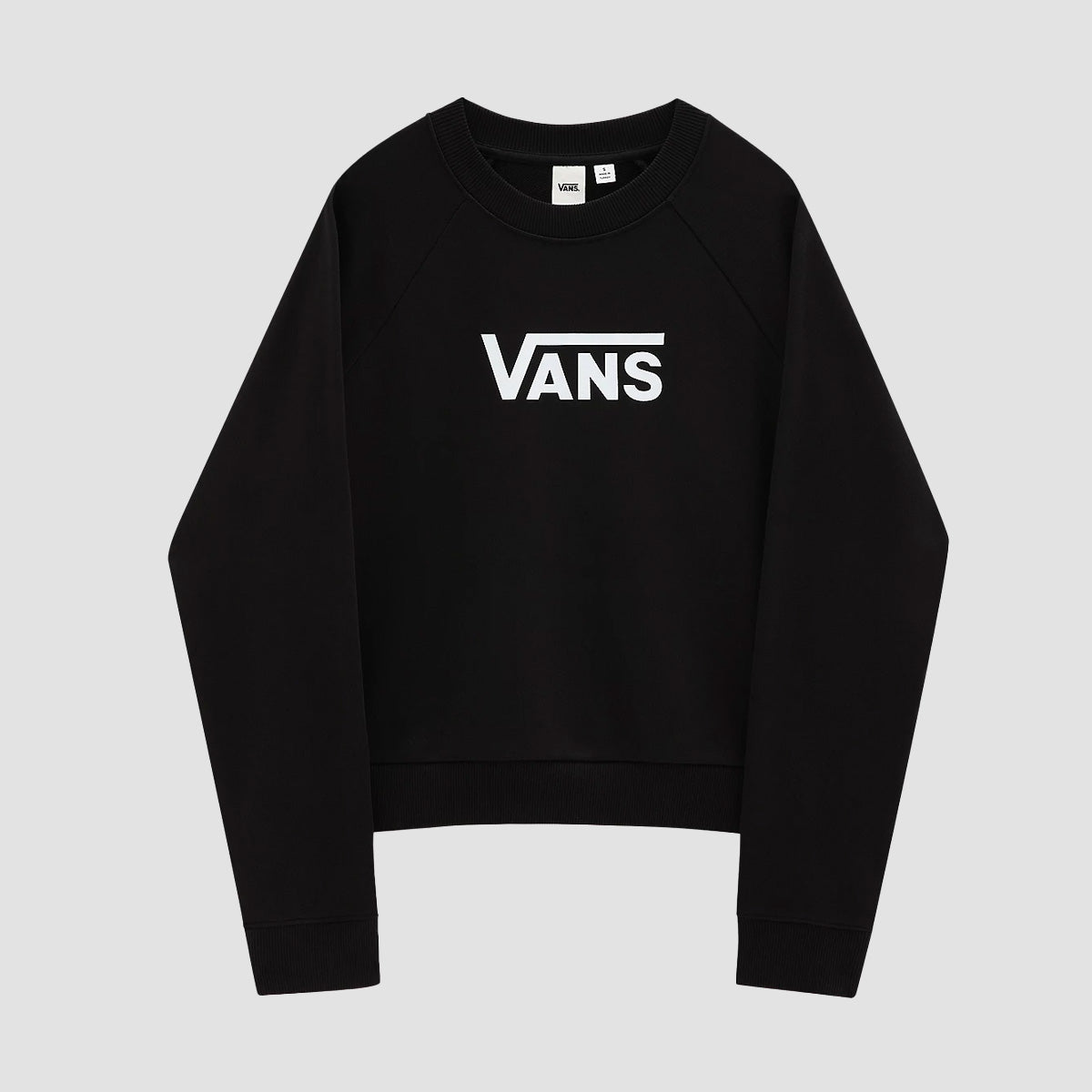 Vans Flying V Boxy Crew Sweatshirt Black - Womens