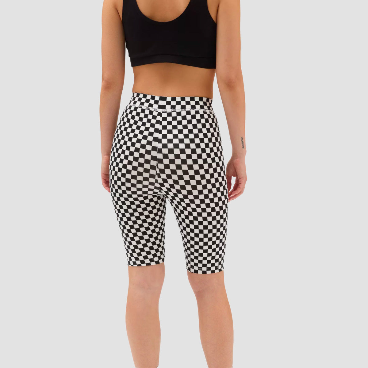 Vans Flying V Print Legging Shorts Flying V Checkerboard Womens
