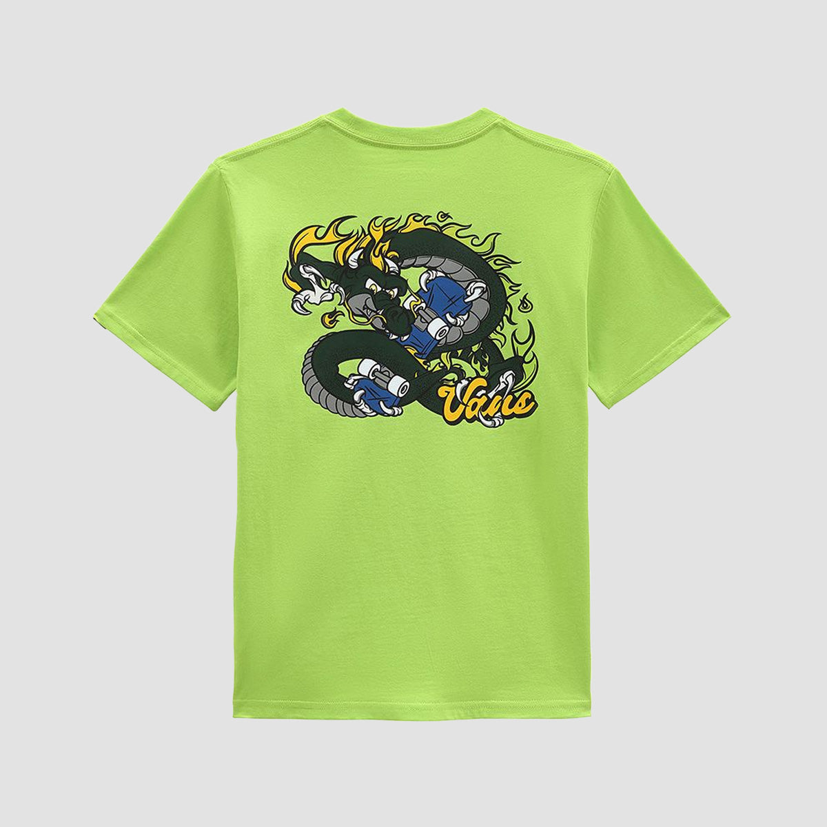 Vans Gnardragon T Shirt Lime Green Kids Kids Small Lime Green