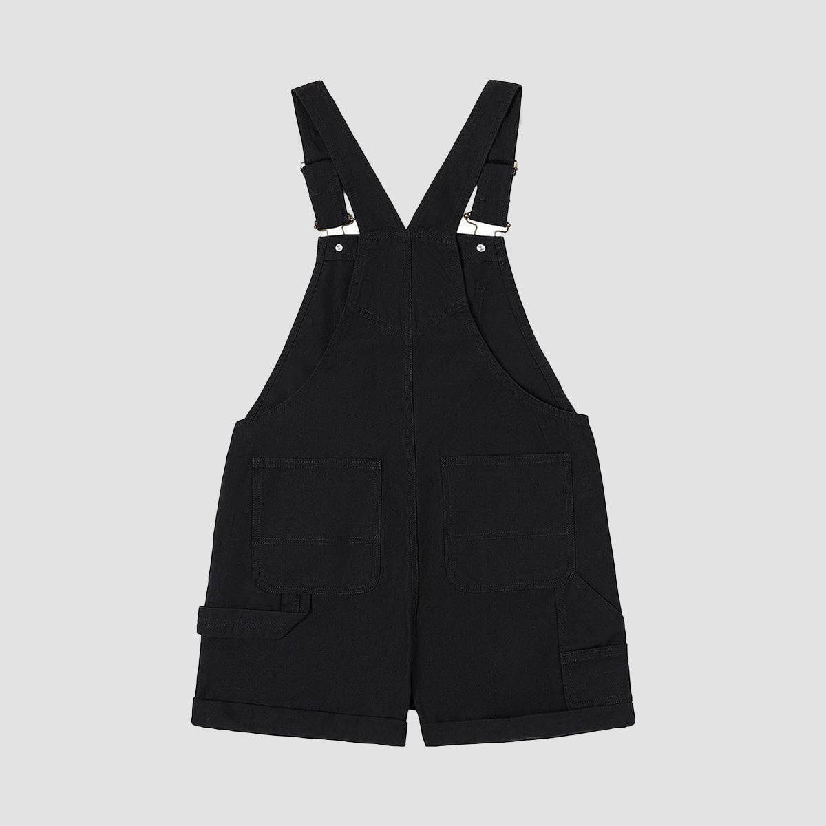 Vans Ground Work Shortall Dungaree Shorts Black - Womens
