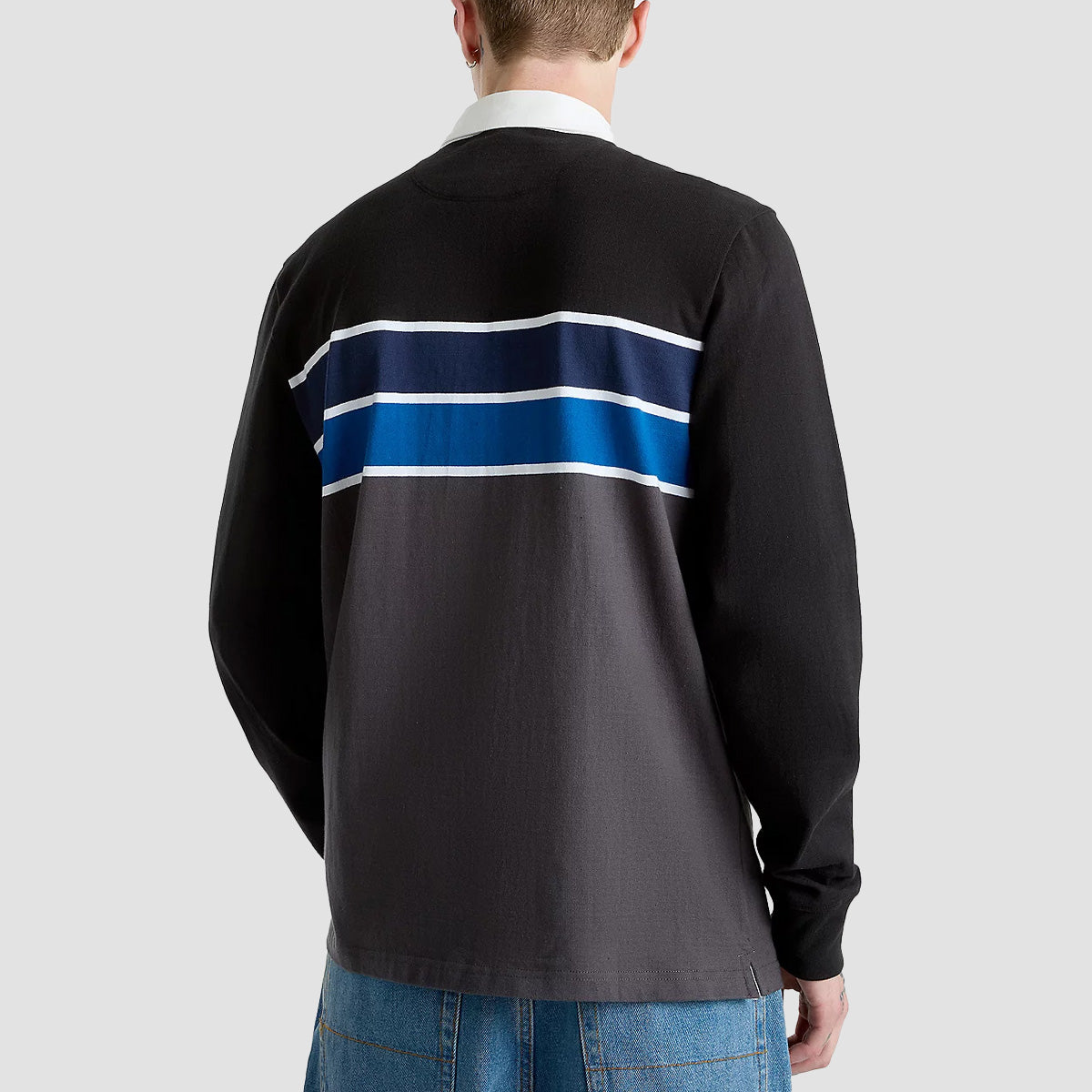 Vans Harrison Longsleeve Rugby Shirt Black/Asphalt