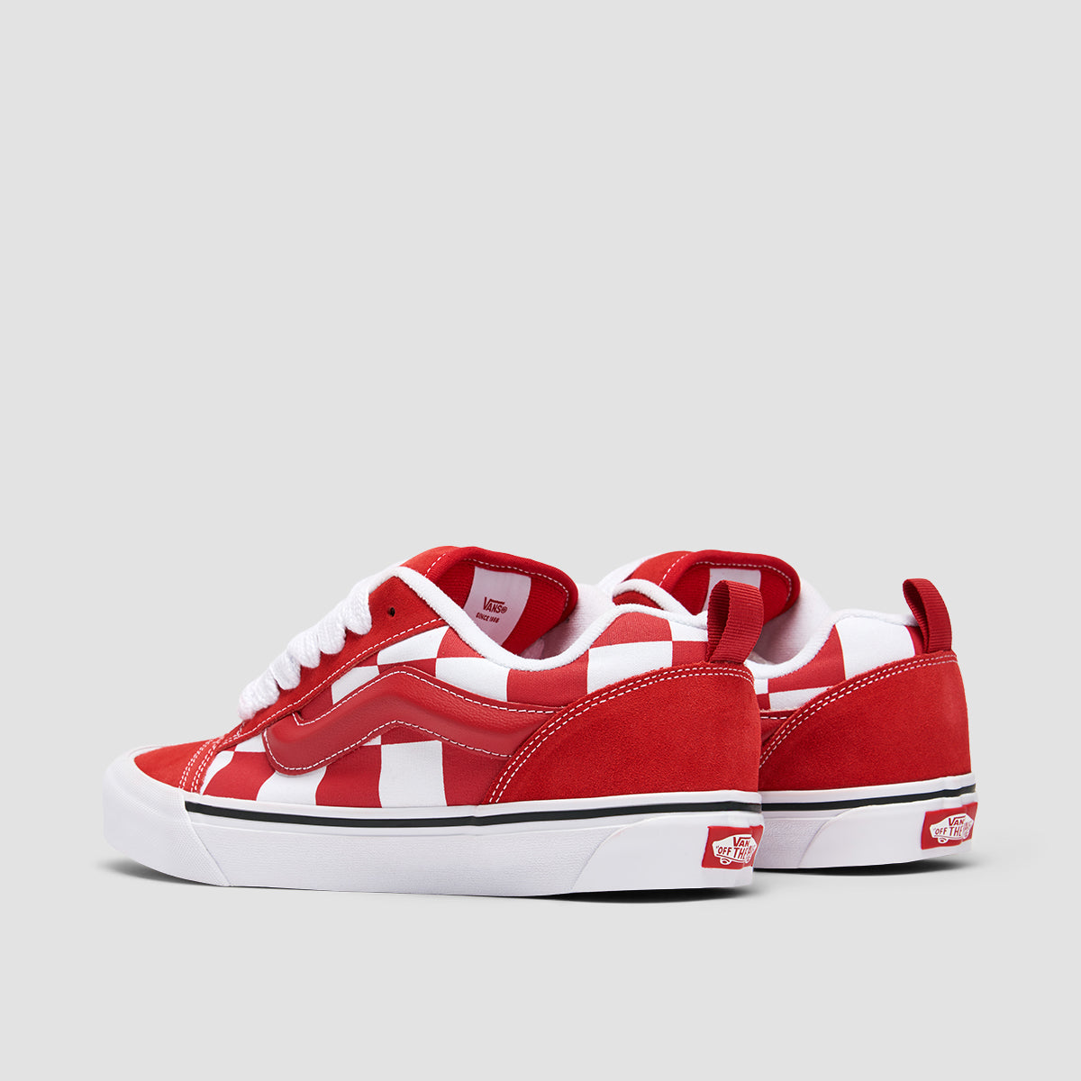 Vans Knu Skool Shoes - Mega Check Red