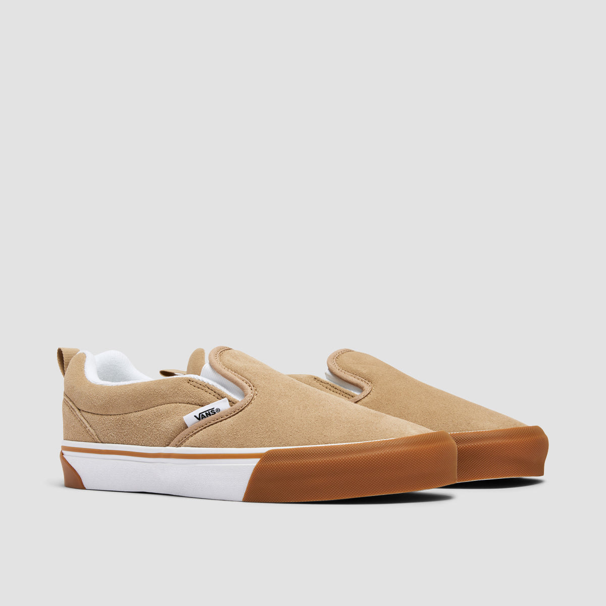 Vans Knu Slip On Shoes Suede Beige 5uk Suede Beige