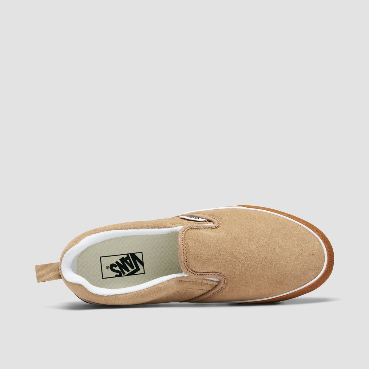 Vans Knu Slip On Shoes Suede Beige 5uk Suede Beige