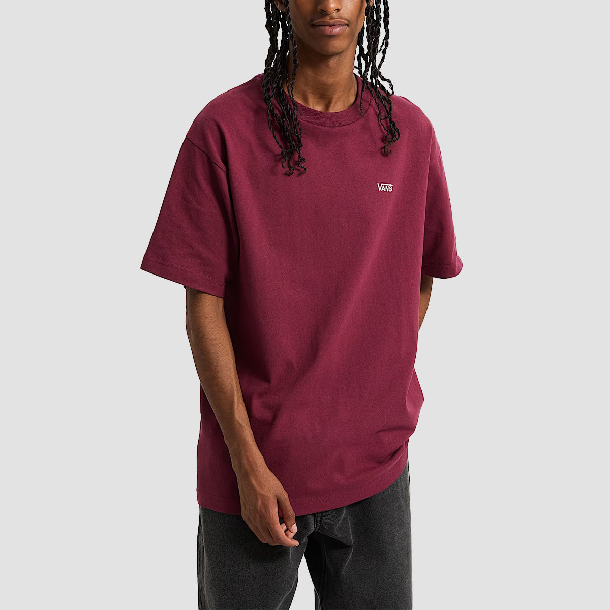 Vans Left Chest II Loose T-Shirt Burgundy