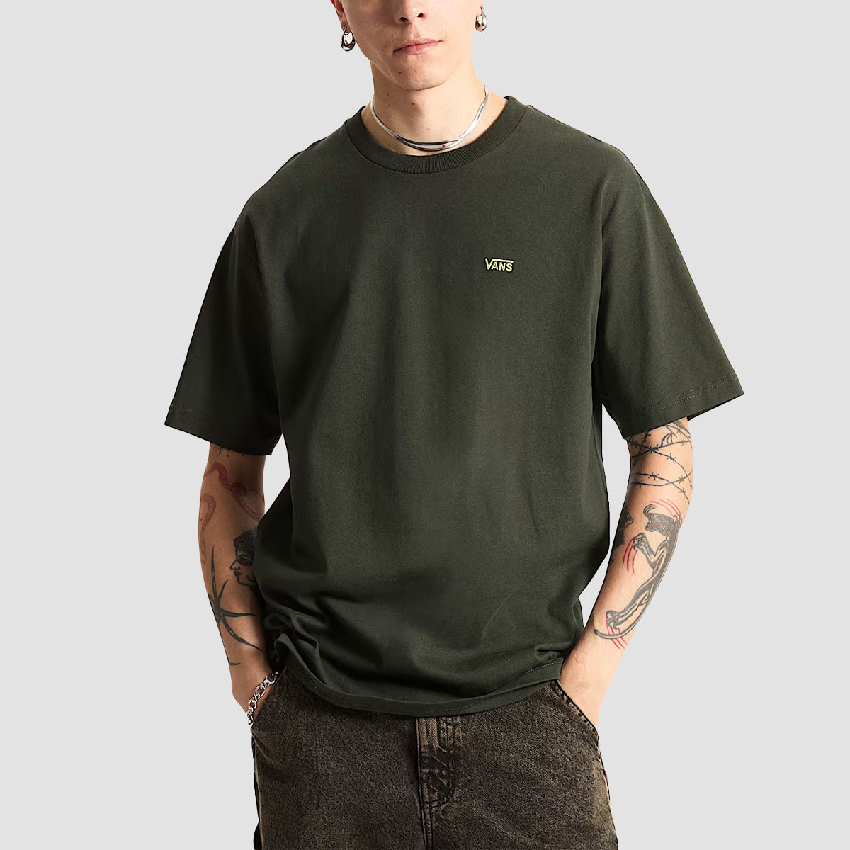 Vans Left Chest II Loose T-Shirt Dried Kelp