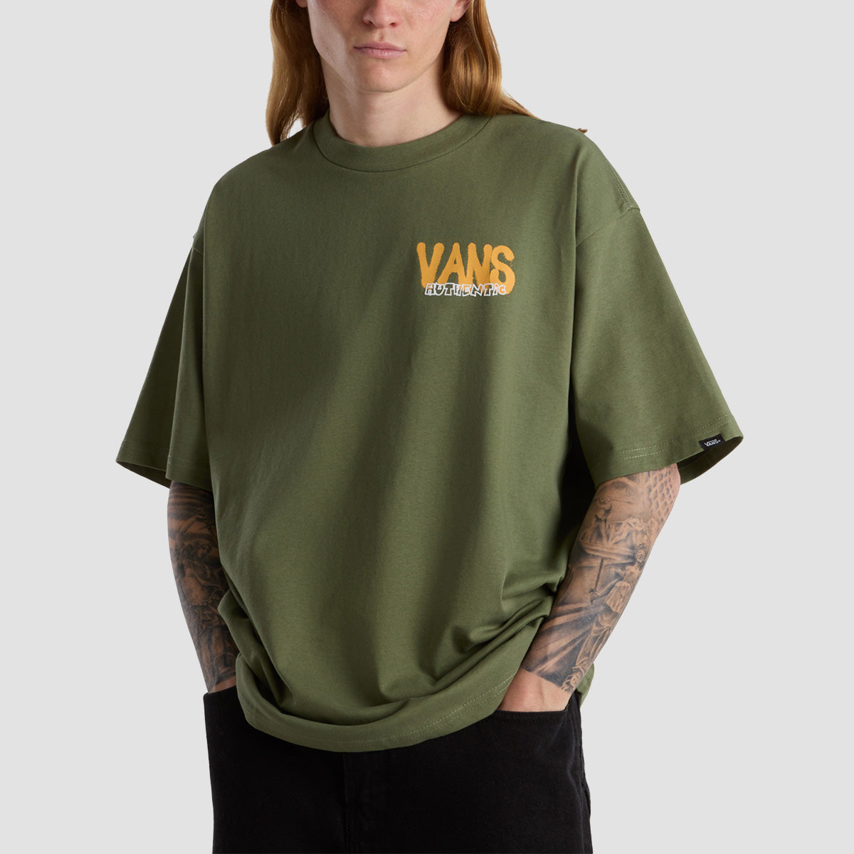 Vans Local Pub Spray Loose T-Shirt Olivine