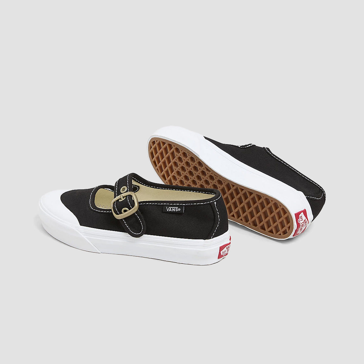 Vans Mary Jane Shoes - Black/True White - Girls