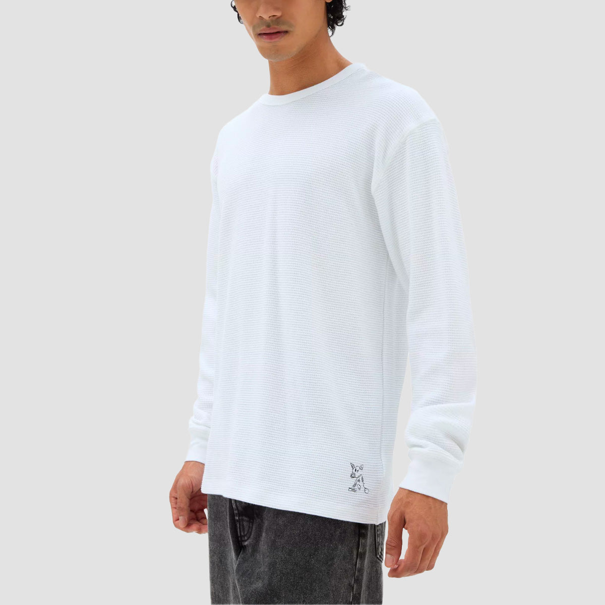 Vans Nick Michel Longsleeve Thermal Sweatshirt White