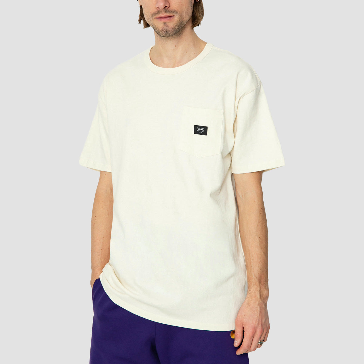 Vans Off The Wall II Pocket T-Shirt Antique White