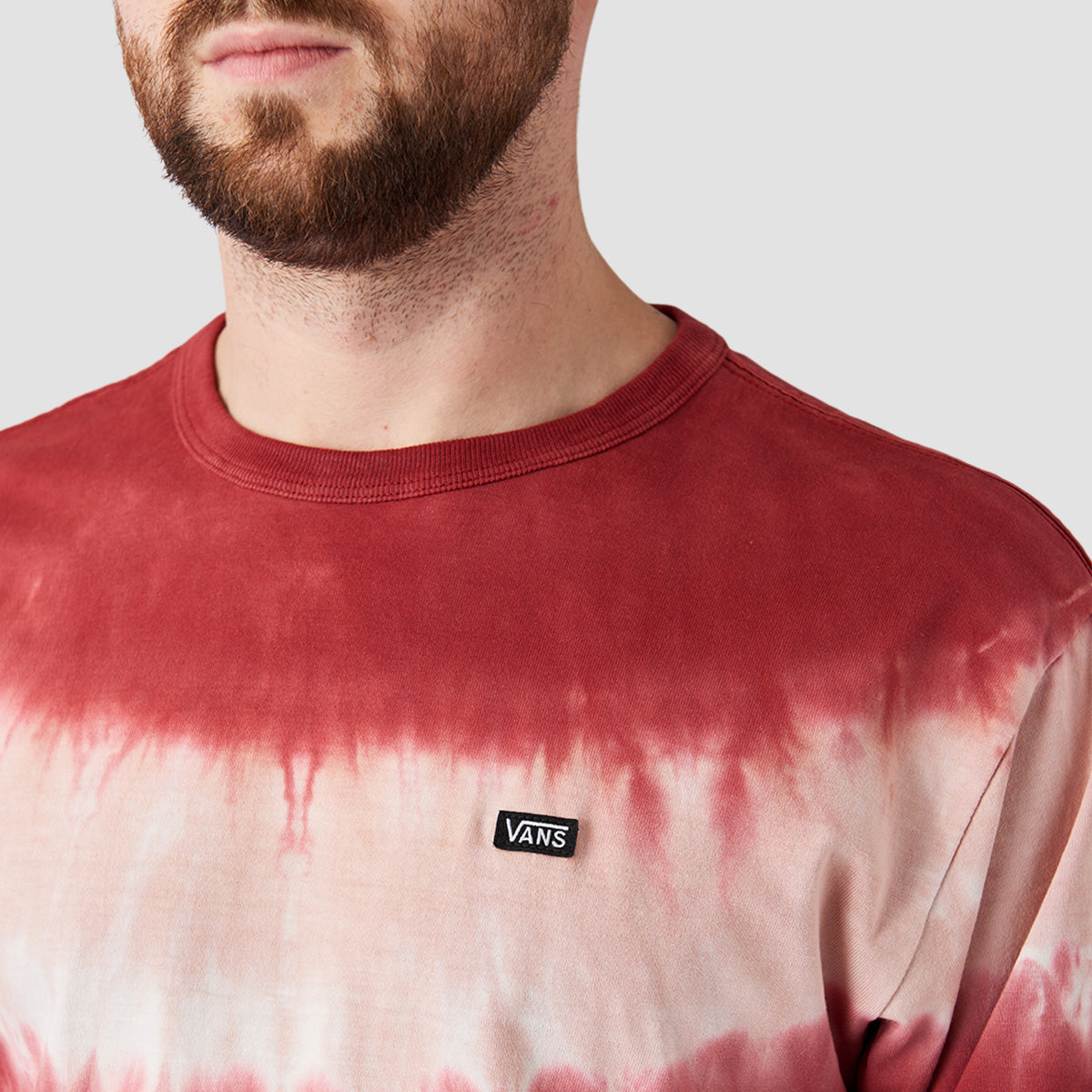 Vans Off The Wall Stripe Tie Dye Longsleeve T-Shirt Syrah