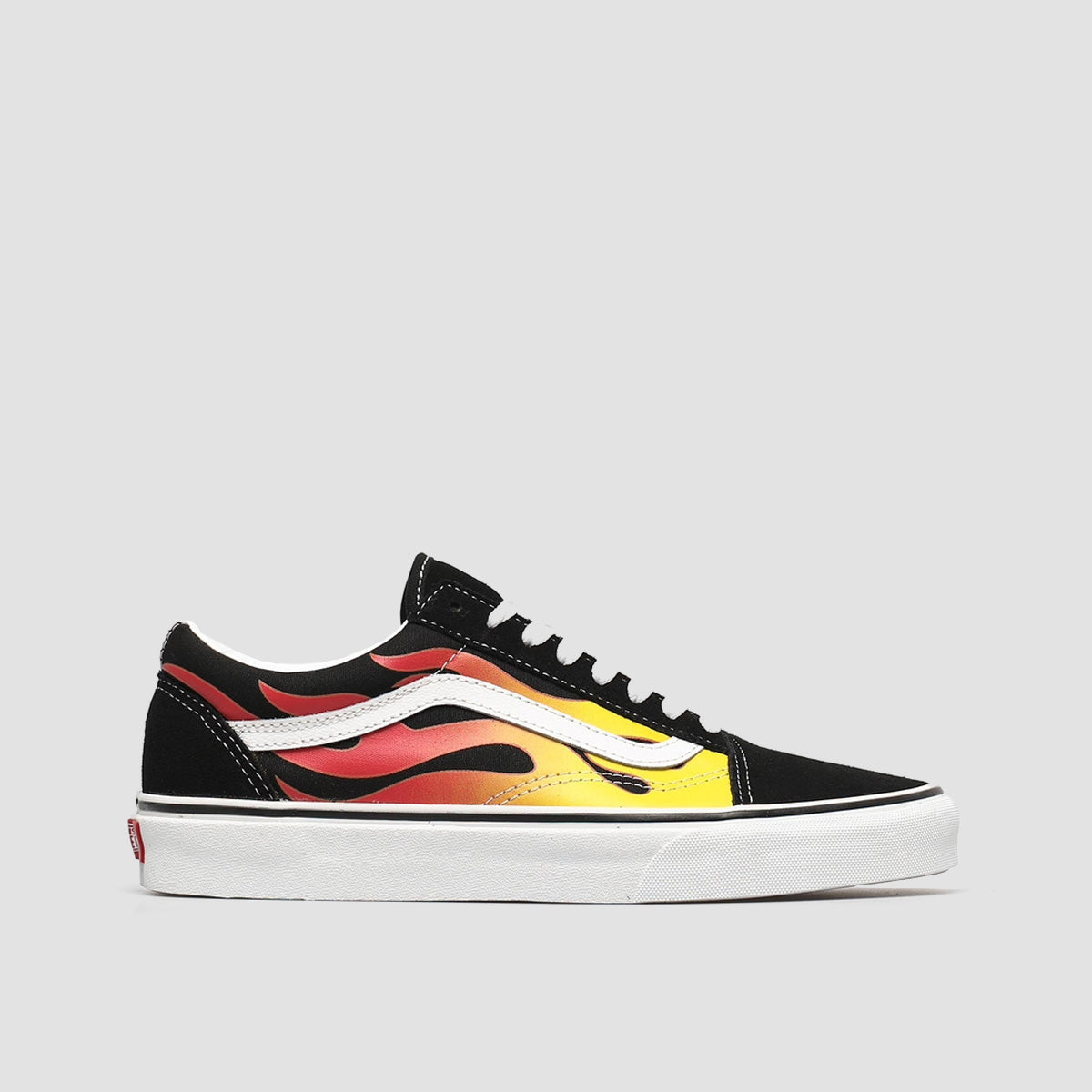 Vans Old Skool Shoes - Flame Black/Black/True White