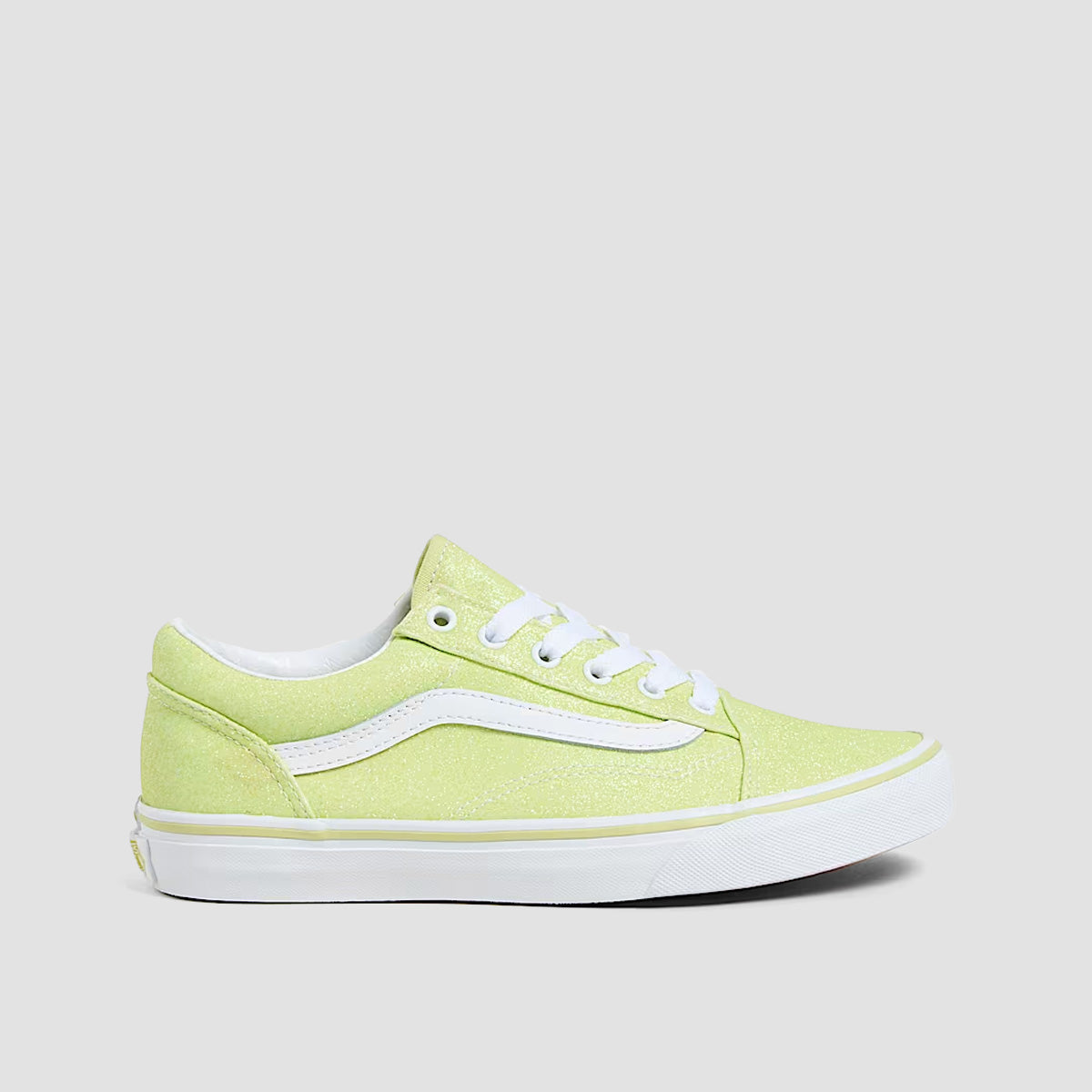 Vans Old Skool Shoes - Glitter Lime Sherb - Kids