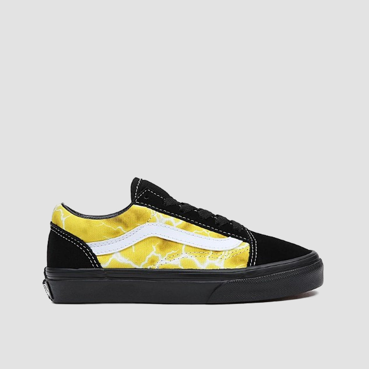 Vans Old Skool Shoes - Glow Lightning Black/Yellow - Kids
