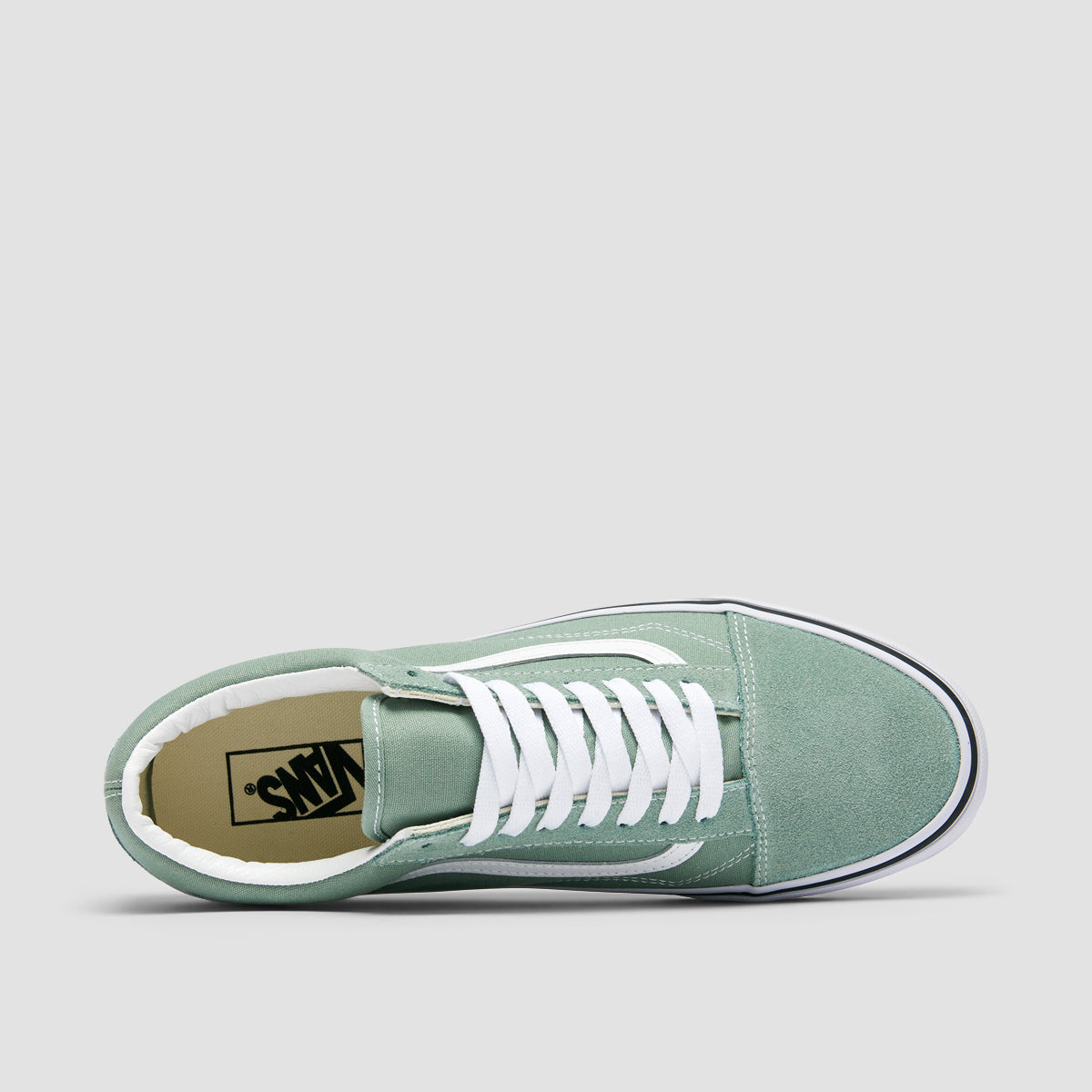 Old school vans green on sale