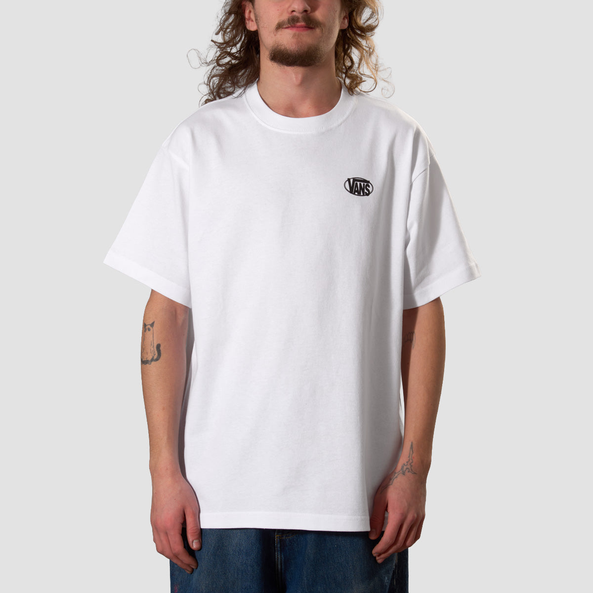 Vans Oval Logo Loose T-Shirt White
