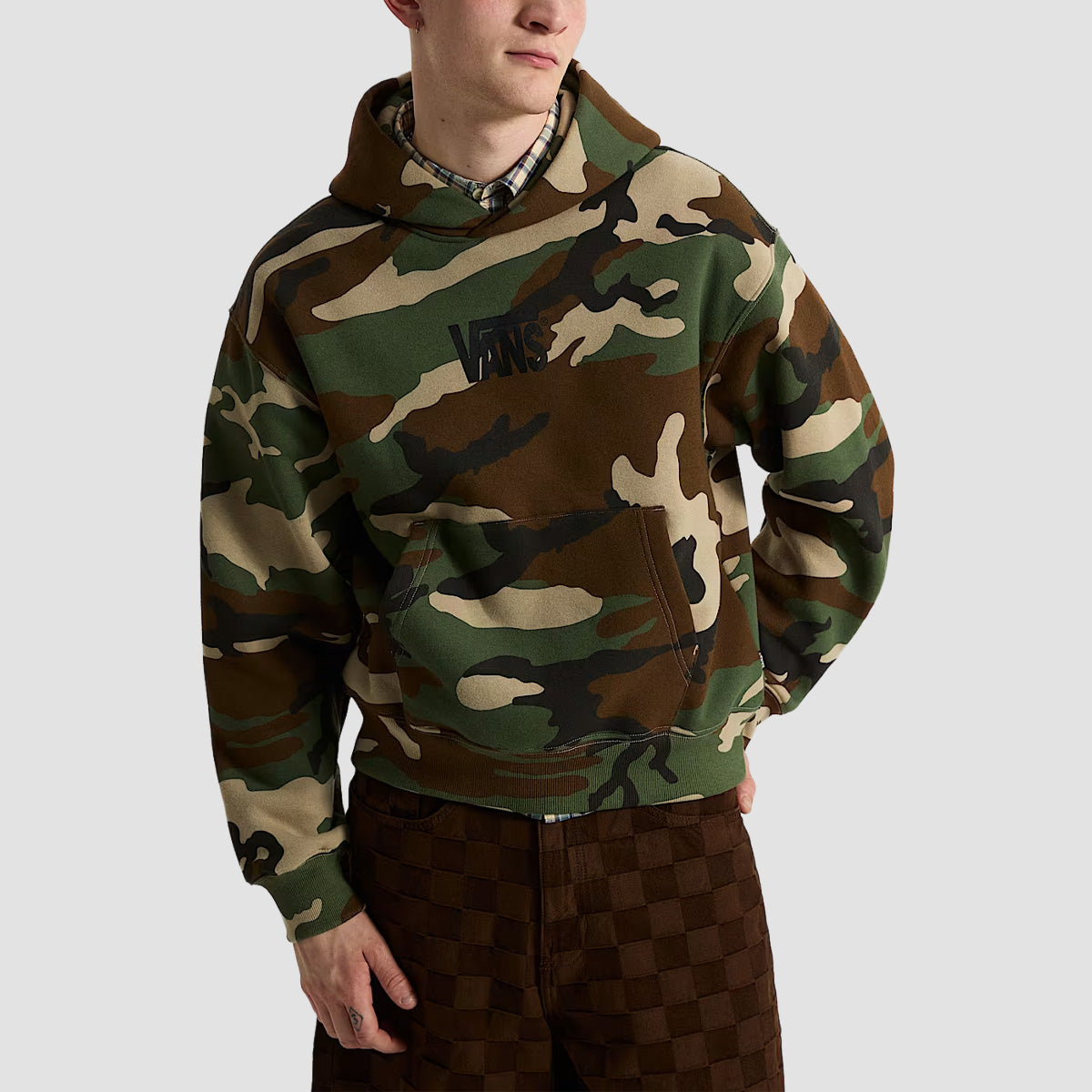 Vans Printed AOP Pullover Hoodie Aluminum