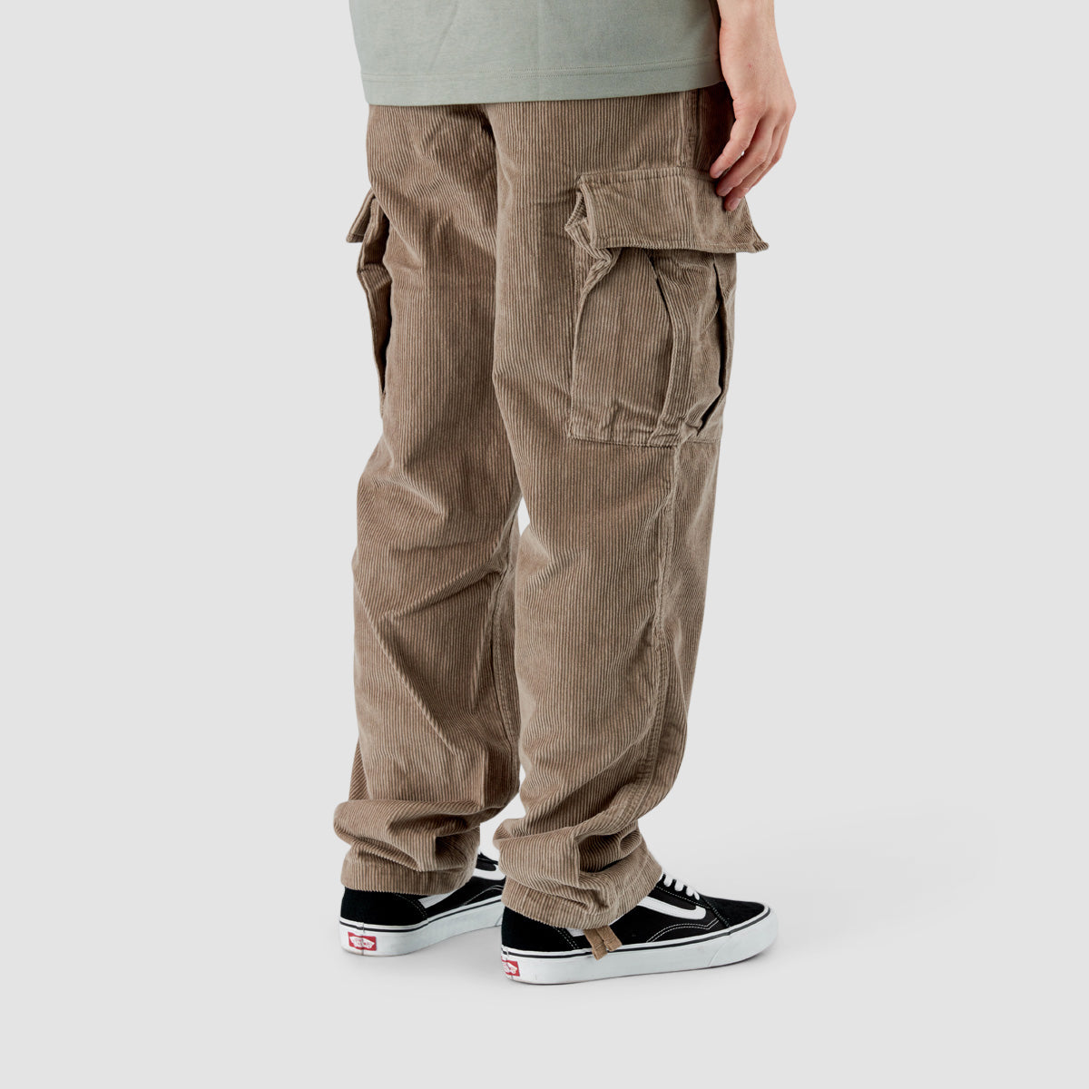 Vans Service Cargo Corduroy Loose Tapered Pants Desert Taupe