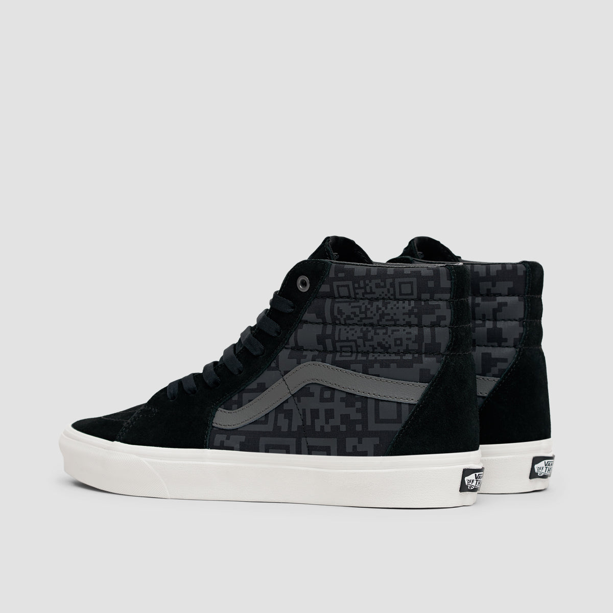 Vans SK8-Hi Shoes QR Checkerboard Black/Reflective 7uk QR Checkerboard Black/Reflective