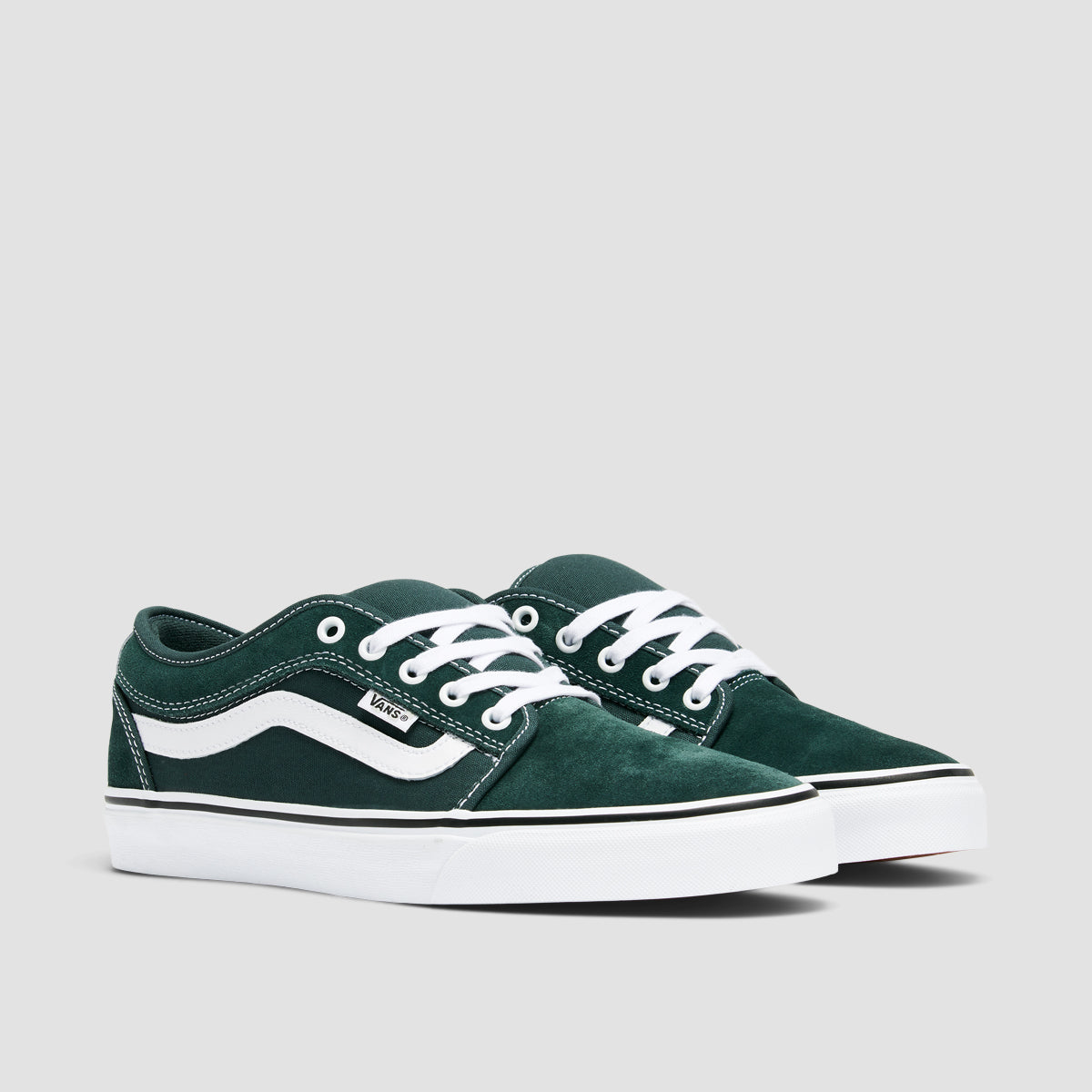 Vans Skate Chukka Low Sidestripe Shoes - Green Gables/True White