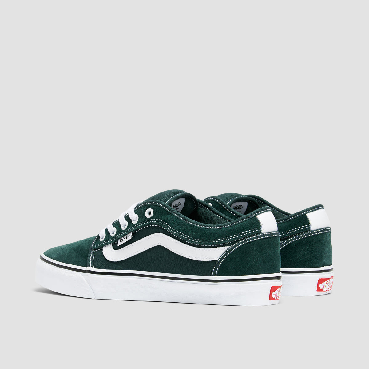 Vans Skate Chukka Low Sidestripe Shoes - Green Gables/True White