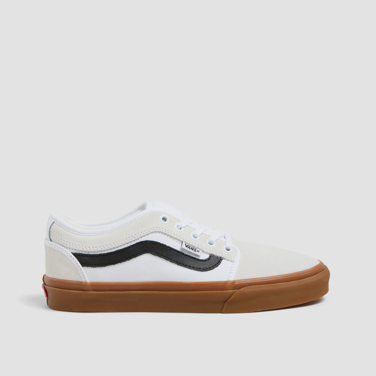 Vans Skate Chukka Low Sidestripe Shoes - White/Black/Gum