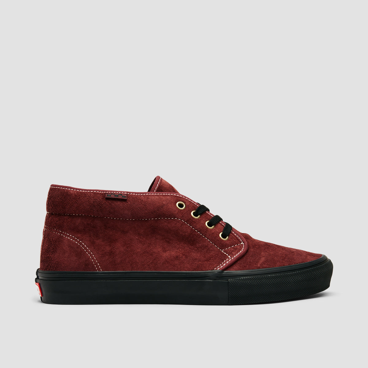 Vans Skate Chukka Mid Top Shoes - Dark Red/Black